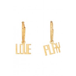 Maria Francesca Pepe Play Love hoop earings
